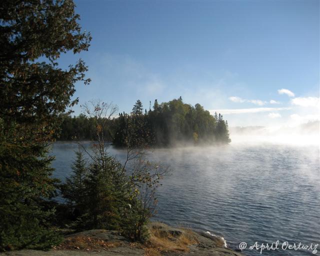 Misty Morning on Brule Lake